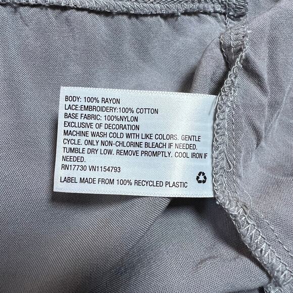 Knox Rose Open Front Crochet Trim High Low Hem Vest Size X-Small Boho Western - Picture 6 of 6